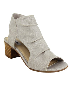 Not Rated Light Gray Chunky Heel Sandal