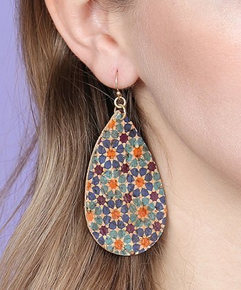 Cork Tear Drop Earrings
